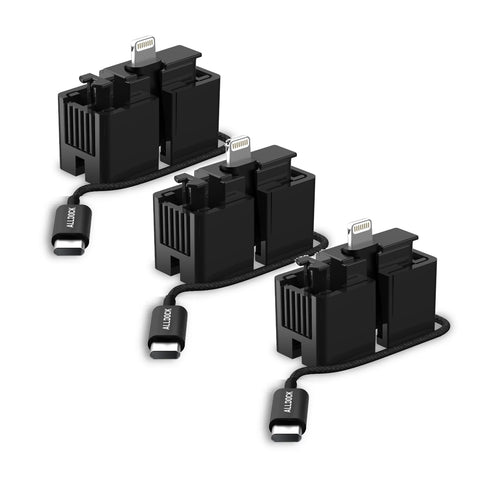 3 Cable Value Pack - Apple Lightning Cable One Hand Docking