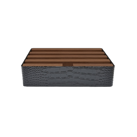 ALLDOCK Classic Leather Black & Walnut (S&D)